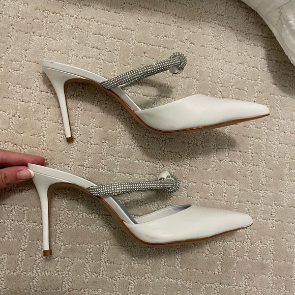 Schutz Pearl Napa white rhinestone mules - Picture 10 of 10